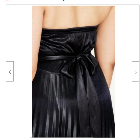 NWT City Chic Maxi Helena Border Strapless Dress size 20 Plus Homecoming - Picture 3 of 5